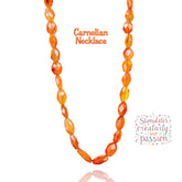 Carnelian Necklace ~ Faceted